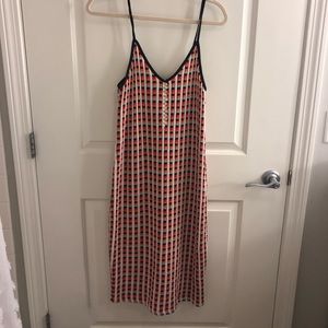 Zara knit check dress